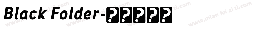 Black Folder字体转换